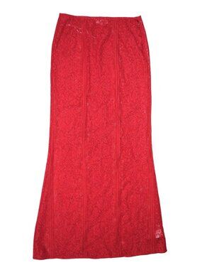 Loba Laura Maxi Skirt in Deep Red
